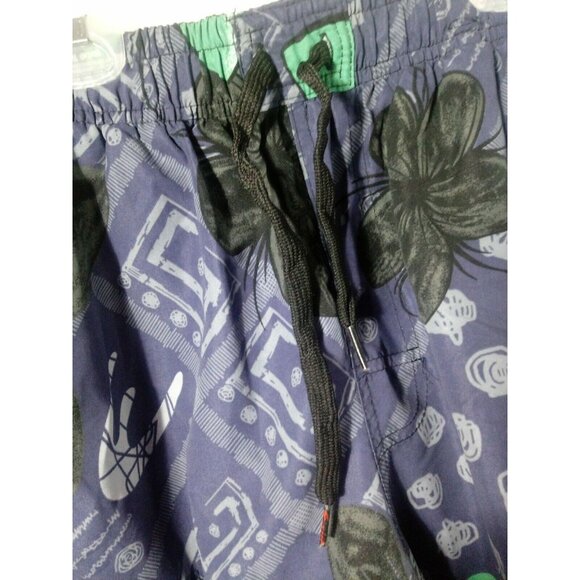 Exist Miami Men's Medium Shorts Surf Board Swimming Trunk Blue Cargo 3 pockets - Picture 5 of 12